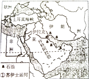 中东地形图空白图片